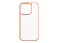 OtterBox React Series - Coque de protection pour téléphone portable - polycarbonate, élastomère thermoplastique (TPE) - pêche parfaite (pêche) - pour Apple iPhone 15 Pro 77-92764