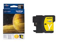 Brother LC1100Y - Jaune - original - cartouche d'encre - pour Brother DCP-185, 385, 395, 585, J715, MFC-490, 5490, 5890, 5895, 6890, 790, 795, 990, J615 LC1100Y