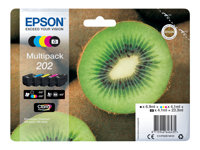 Epson Multipack 202 - Pack de 5 - noir, jaune, cyan, magenta, photo noire - original - blister - cartouche d'encre - pour Expression Premium XP-6000, XP-6005, XP-6100, XP-6105 C13T02E74010