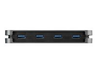 StarTech.com Hub USB 3.0 à 4 Ports - USB-A vers 4x USB-A - Mini Hub USB 3.1 Gen 1 Type-A SuperSpeed 5Gbps - Alimenté par Bus - Concentrateur USB avec Câble 28cm et Gestion des Câbles (HB30AM4AB) - Concentrateur (hub) - 4 x USB 3.2 Gen 1 - de bureau HB30AM4AB