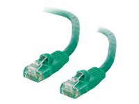 C2G Cat5e Booted Unshielded (UTP) Network Patch Cable - Cordon de raccordement - RJ-45 (M) pour RJ-45 (M) - 7 m - UTP - CAT 5e - moulé, sans crochet, bloqué - vert 83206