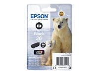 Epson 26 - 4.7 ml - photo noire - original - emballage coque avec alarme radioélectrique/ acoustique - cartouche d'encre - pour Expression Premium XP-510, 520, 600, 605, 610, 615, 620, 625, 700, 710, 720, 800, 810, 820 C13T26114022