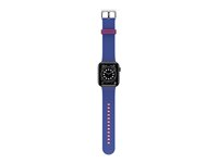 OtterBox - Sacoche pour montre intelligente - antimicrobien - acier inoxydable, silicone infusé d'argent - blueberry tarte - pour Apple Watch SE, Series 3, Series 4, Series 5, Series 6, Series 7 77-90245