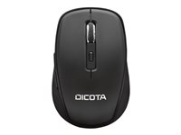 DICOTA Travel - Souris - droitiers et gauchers - 5 boutons - sans fil - Bluetooth - noir D31980