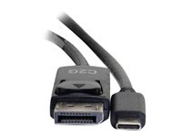 C2G 2.7m (9ft) USB C to DisplayPort Adapter Cable Black - 4K Audio / Video Adapter - Adaptateur vidéo externe - USB-C - DisplayPort - noir 80543