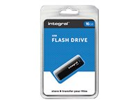 Integral - Clé USB - 16 Go - USB 2.0 - noir INFD16GBBLK