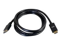 C2G 6ft DisplayPort Male to HDMI Male Passive Adapter Cable - 4K 30Hz - Adaptateur vidéo - DisplayPort mâle pour HDMI mâle - 1.8 m - noir - passif, support 4K 84433