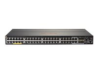 HPE Aruba 2930M 48G POE+ 1-Slot - Commutateur - C3 - Géré - 44 x 10/100/1000 (PoE+) + 4 x SFP Gigabit combiné - Montable sur rack - PoE+ (1440 W) JL322A