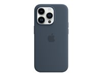 Apple - Coque de protection pour téléphone portable - avec MagSafe - silicone - bleu tempête - pour iPhone 14 Pro MPTF3ZM/A