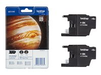 Brother LC1240BKBP2 - Pack de 2 - noir - original - blister - cartouche d'encre - pour Brother DCP-J525, J725, J925, MFC-J430, J5910, J625, J6510, J6710, J6910, J825 LC1240BKBP2